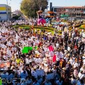 Abuela de Carlos Manzo Encabeza Protestas Masivas por la Paz y Fin de Extorsiones en Uruapan.