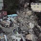 La secretaria de Desarrollo Agrario, Territorial y Urbano, Edna Elena Vega Rangel, explicó que el derrumbe obligó a buscar alternativas seguras para más de 350 familias 