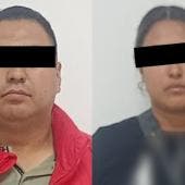 Marcos "N" de 39 años y María Eugenia "N", de 36 años, fueron detenidos, informados de sus derechos de ley