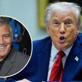 Donald Trump y George Clooney