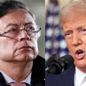 Gustavo Petro y Donald Trump