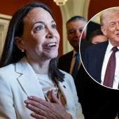 Maria Corina Machado y Donald Trump 