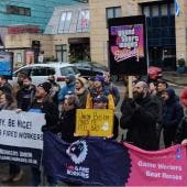 protestas ex-empleados Rockstar Imagen de IWGB Game Workers