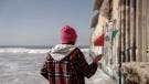 Niño migrante en Tijuana
