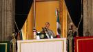 Claudia Sheinbaum en el balcón presidencal
