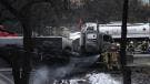 Los primeros resultados de las indagatorias indican que el tanque de gas presentó una ruptura en un casquete tras impactar contra un objeto sólido