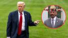 Donald Trump y el líder demócrata Hakeem Jeffries