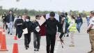 Llegada de mexicanos repatriados por EU