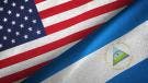 Banderas Estados Unidos y Nicaragua