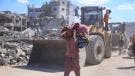 Entre escombros la Franja de Gaza