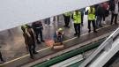 Luego de unos minutos, el servicio fue restablecido y la circulación de trenes se normalizó gradualmente.