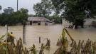 Vivienda es afectada por las fuertes lluvias