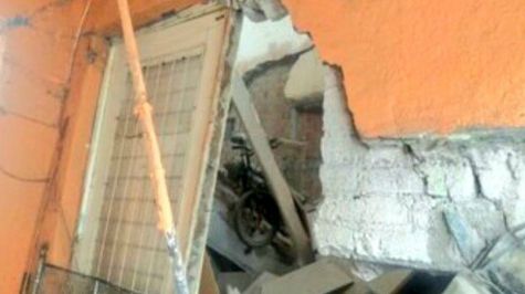 Vivienda se derrumba en la colonia Obrera, alcaldía Cuauhtémoc