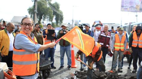 Inició bacheo de calles en Ecatepec