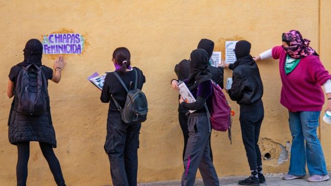 activistas denuncian alza feminicidios Chiapas