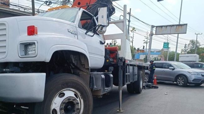 atropella camion motociclista San Felipe de Jesus GAM
