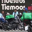 conductores repartidores levantan bloqueo Paseo Reforma conductores repartidores levantan bloqueo Paseo Reforma