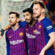Jugadores del Barcelona celebran un gol frente al Rayo Vallecano en el Camp Nou durante un partido de LaLiga 2018-19