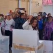 Clara Brugada vota San Miguel Teotongo Clara Brugada vota San Miguel Teotongo