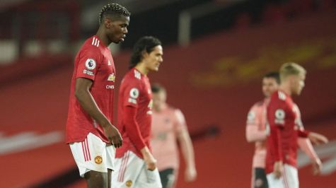 Manchester United cae ante el sotanero Sheffield y cede la cima