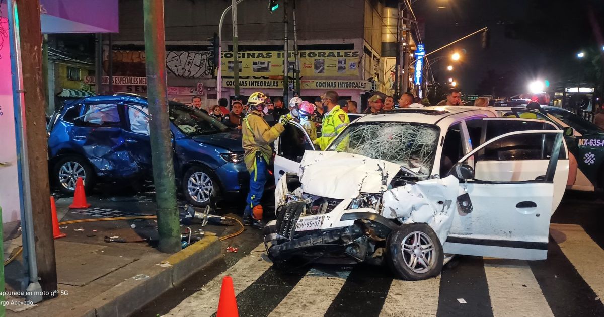 Choque automovilístico deja un muerto y tres lesionados en la GAM