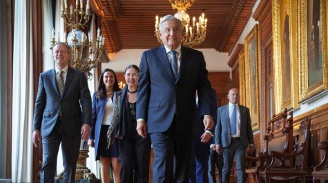 AMLO se reúne con directivos de empresa 3M en Palacio Nacional