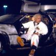 El icónico automóvil deportivo en la primera entrega de 1985 de la película 'Volver al Futuro' (Back to the Future).