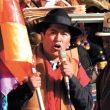 Bolivia bloqueos ponchos rojos renuncia Luis Arce