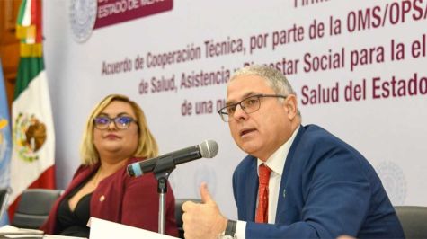 Firma LX Legislatura mexiquense acuerdo de cooperación con OMS