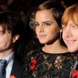 Daniel Radcliffe, Emma Watson y Rupert Grint.