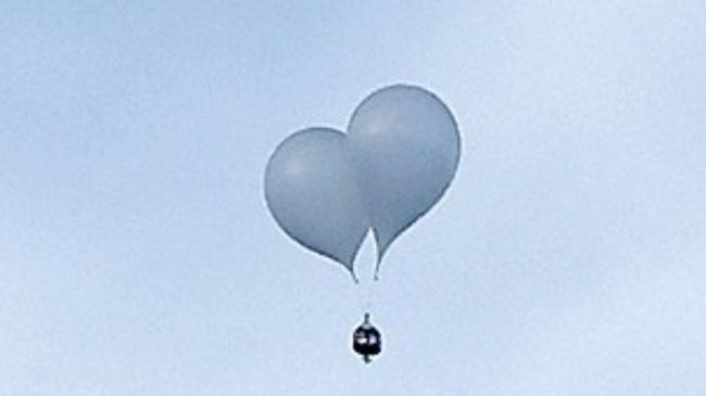 globos desechos Corea Norte