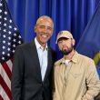 Eminem Barack Obama rapea Kamala Harris