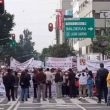 Trabajadores de la Secretaría de Salud toman el Zócalo capitalino