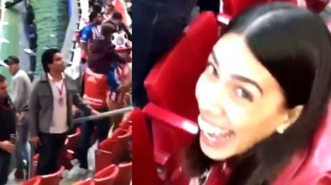 Ladychela en el estadio Akron.jpg
