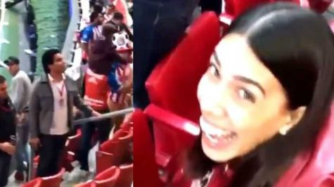 'Broma' de #ladycerveza casi provoca pelea campal en Estadio Akron
