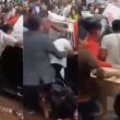 (Video) Batalla campal en Puebla por pantallas en remate