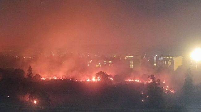 incendio pastizales UACM San Lorenzo Tezonco