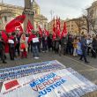 Protesta contra Milei en Roma