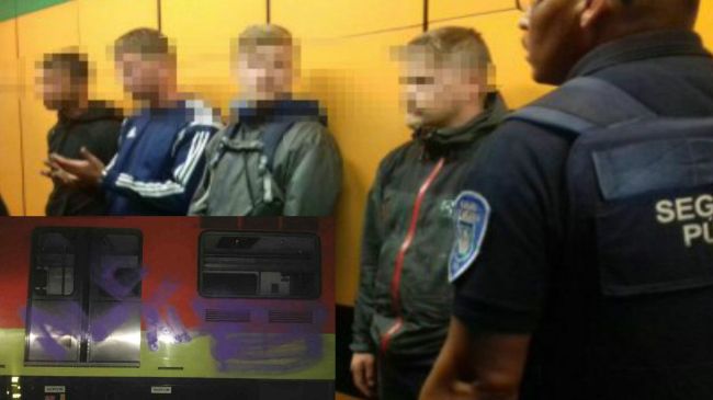 Europeos grafitean Metro de CDMX 2.jpg