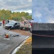 Auto cae desde puente en Monterrey y daña dos vehículos
