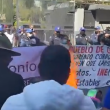 Simpatizantes de Salgado Macedonio realizan protesta en la CDMX 
