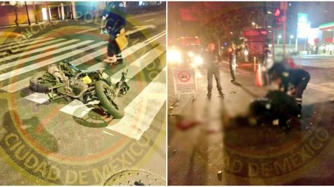 Motociclista muere al ser embestido por automóvil en la Miguel Hidalgo