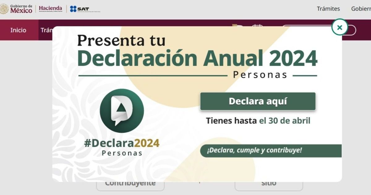 Declaración Anual 2024 de personas físicas puede realizarse sin ...