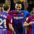 Barcelona doblega a Celta con doblete de Aubameyang y un brillante Dembélé