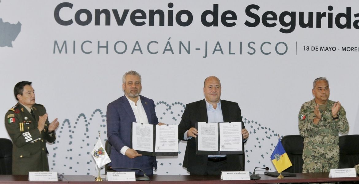 Michoacán y Jalisco firman convenio de coordinación en seguridad y ...