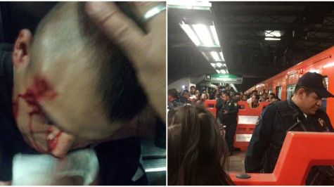 Hieren en la cabeza a hombre en la estación del Metro Romero Rubio [VIDEO]