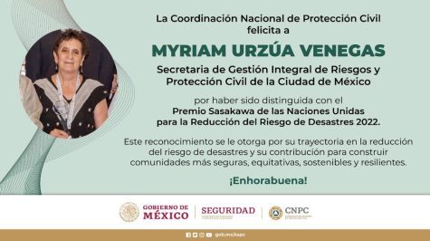Galardona ONU a titular de SGIRPC con el premio Sasakawa 2022