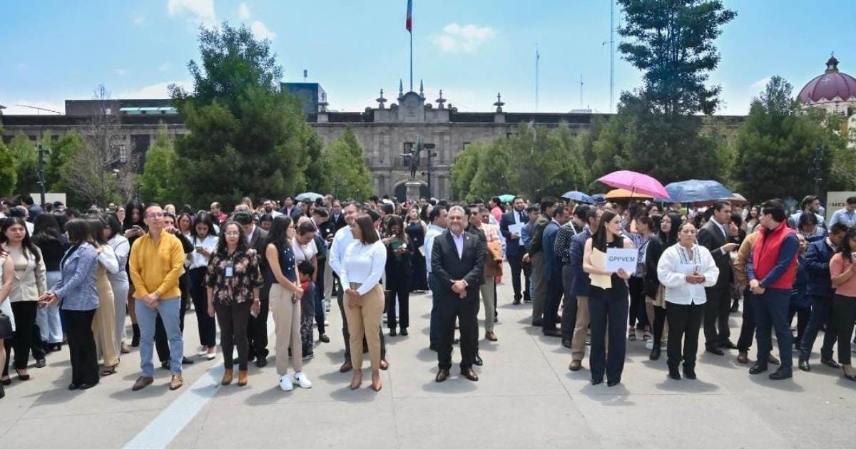 Participaron más de 1800 personas en Simulacro del Congreso mexiquense
