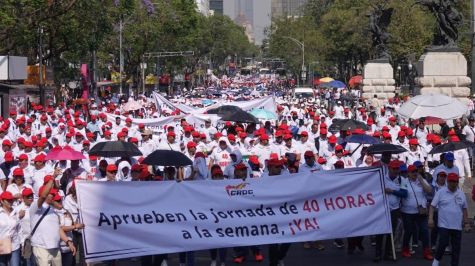 Movilización del Día del Trabajo en CDMX tuvo asistencia de 35 mil personas