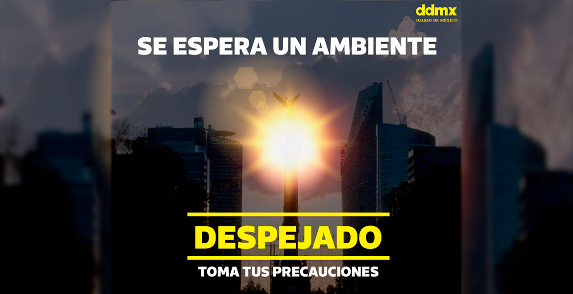 Clima para hoy en la CDMX